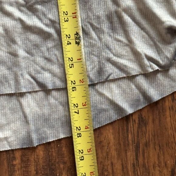 POL Women’s Blouse Tunic Top Size Small Sage Green Grey Waffle Tie Dye Oversized - Picture 5 of 9